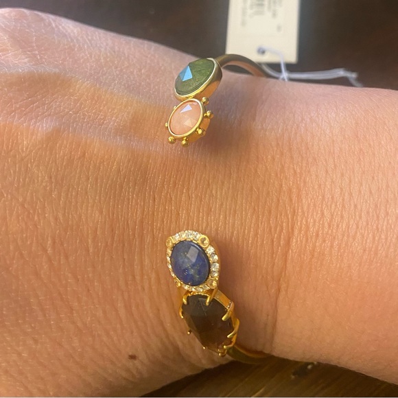 Sold on eBay! NWT, kate spade, Perfectly Imperfect Cuff Bracelet w/ stones - Picture 5 of 8